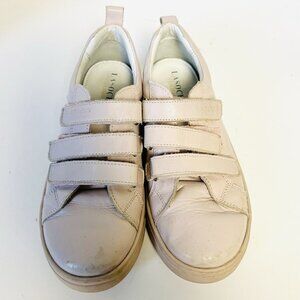 Girl’s Lasocki Pink Leather Sneakers sz 35 US 3.5 Hook & Loop‎ Shoes
